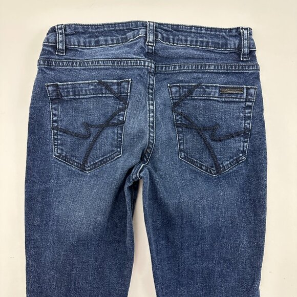 Kenneth Cole Skinny Women's size 0 Dark Wash Blue Denim Jeans - Picture 4 of 4